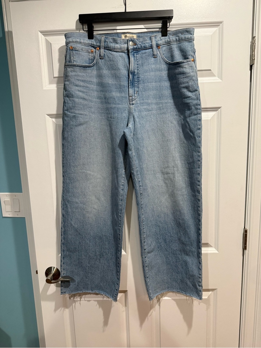 Madewell Tall Perfect Vintage Wide-Leg Crop Jean in Altoona Wash Size 33 - Picture 5 of 12
